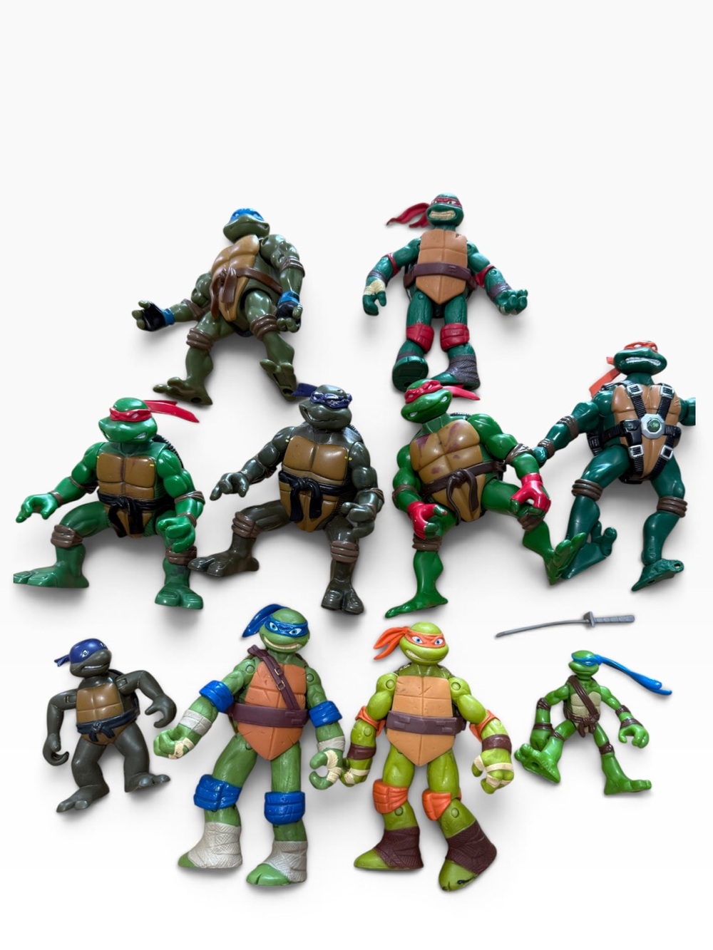 TMNT Teenage Mutant Ninja Turtles Assorted Figures x 10